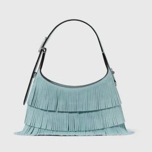 Kate Spade New York 454 Suede Fringe Mini Crossbody Bag Aventurine